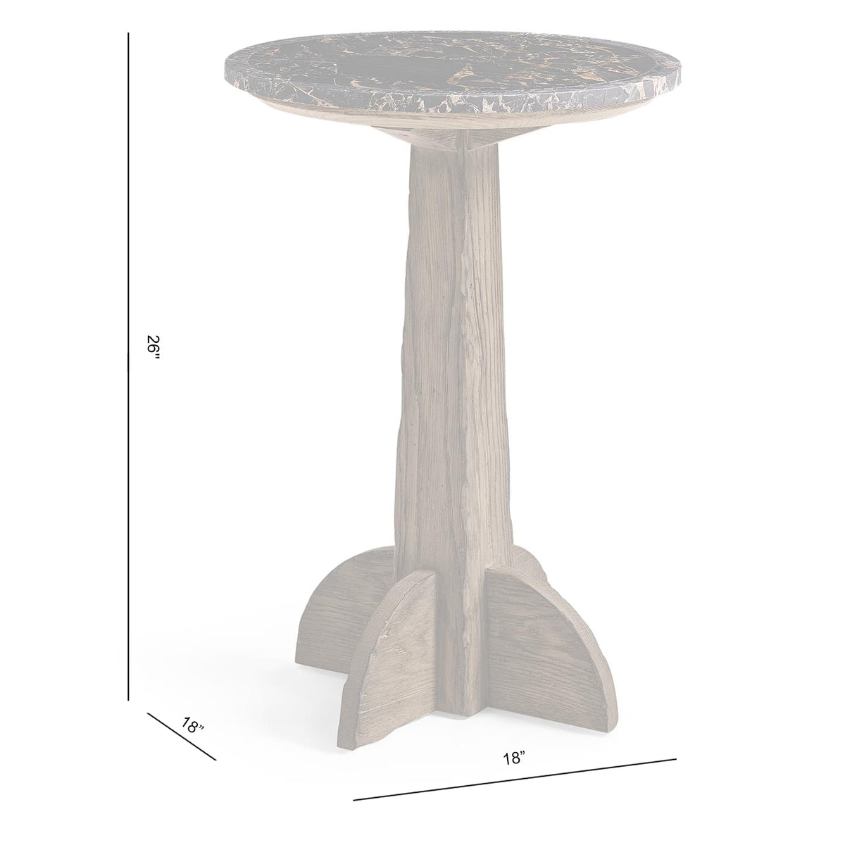 Echo Canyon Marble Side Table