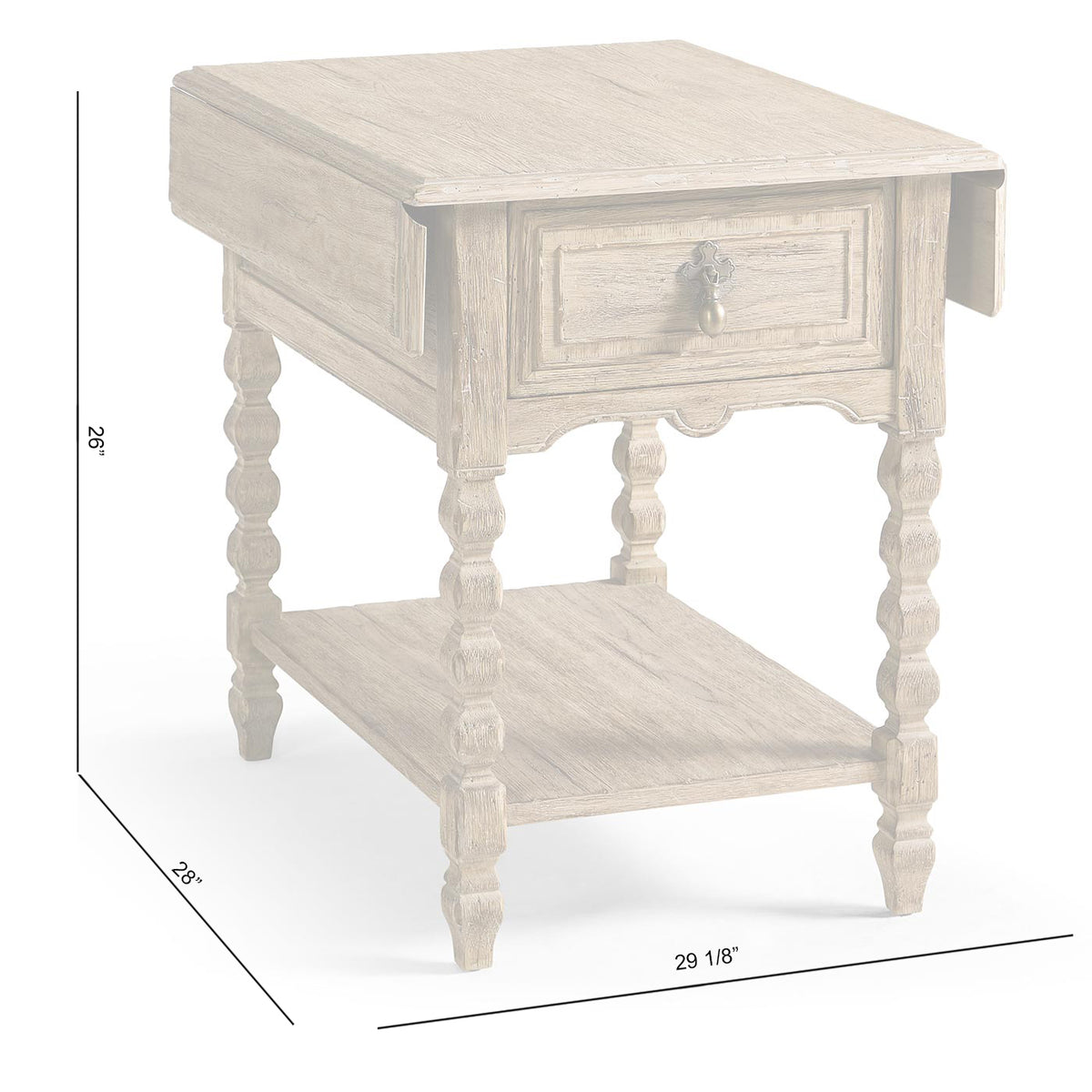 Sagehill Winged Side Table