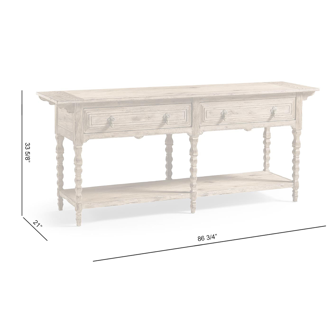 Sagehill Spindle-Leg Console