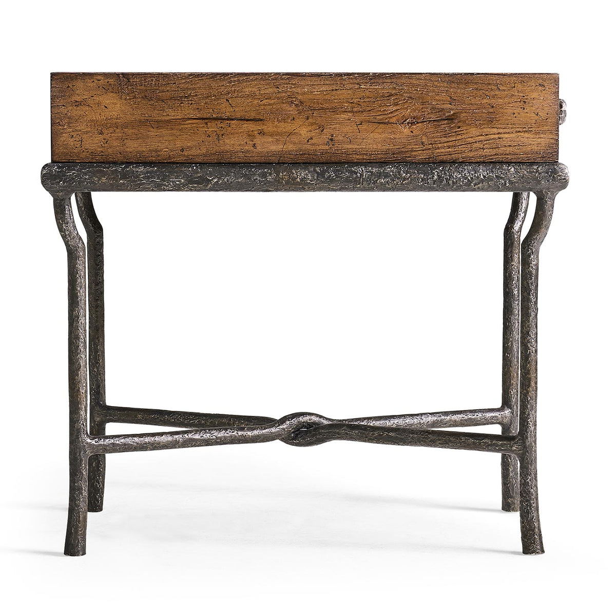 Forge Iron Storage Side Table