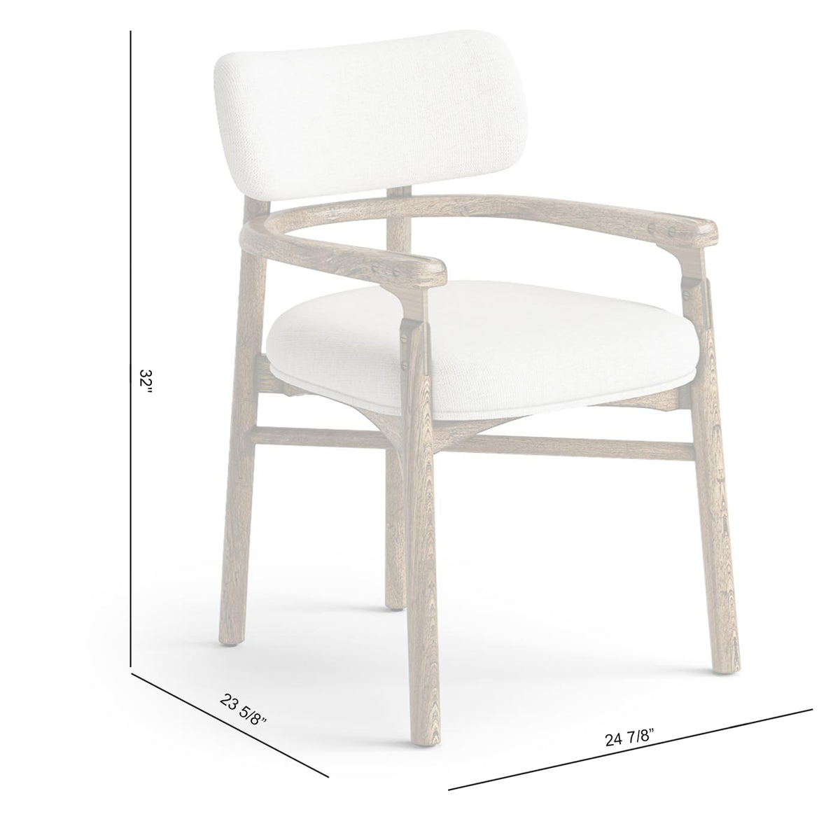 Stone Ridge Upholstered Dining Arm Chair