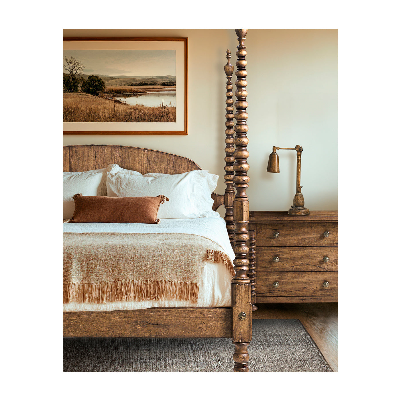 Tamarisk 3 Drawer Nightstand