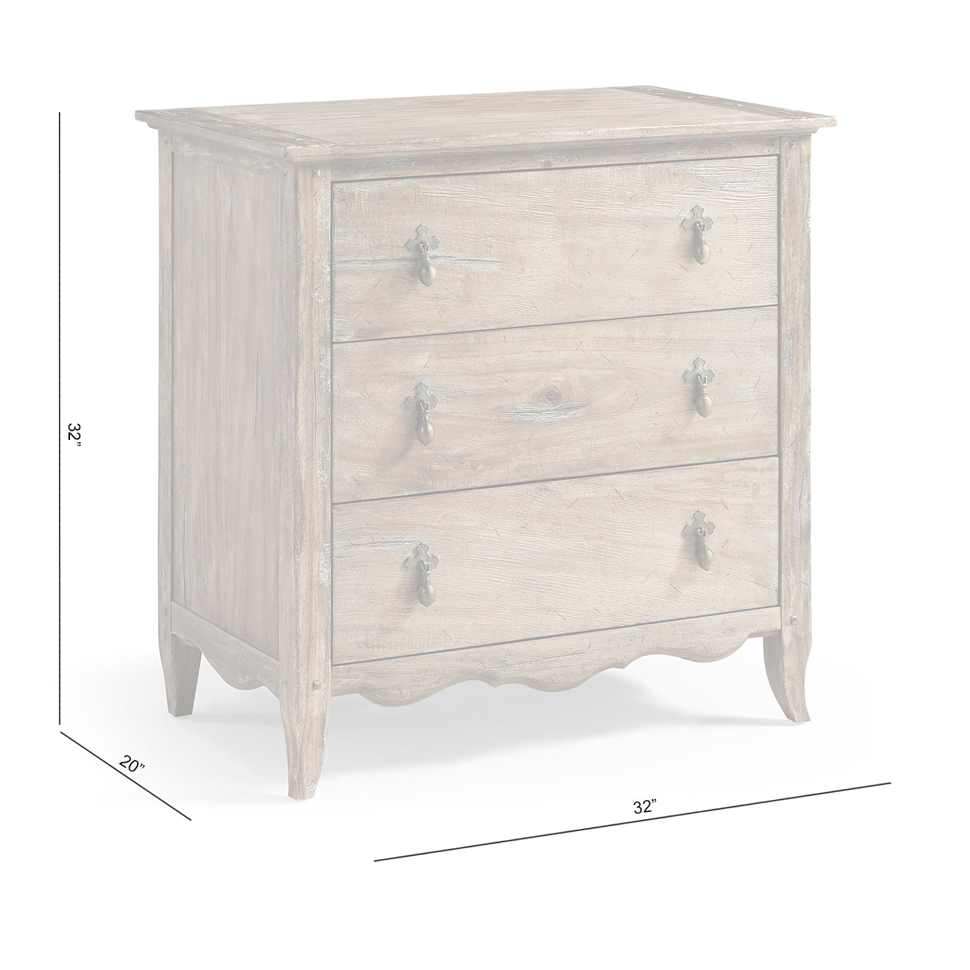 Caldera 3 Drawer Chest