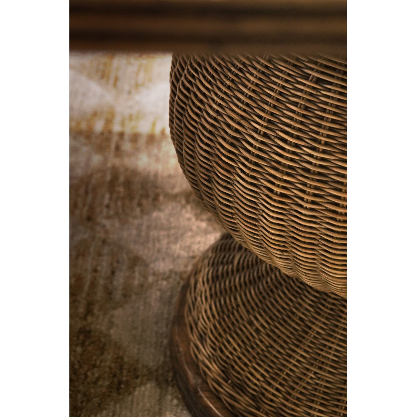 Palm Court Rattan Dining Table 120"