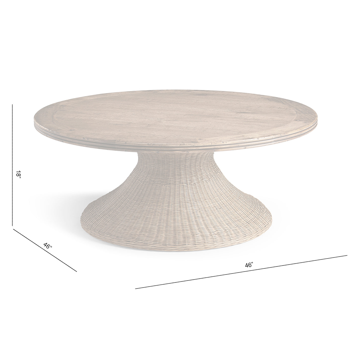 Palm Court Rattan Coffee Table