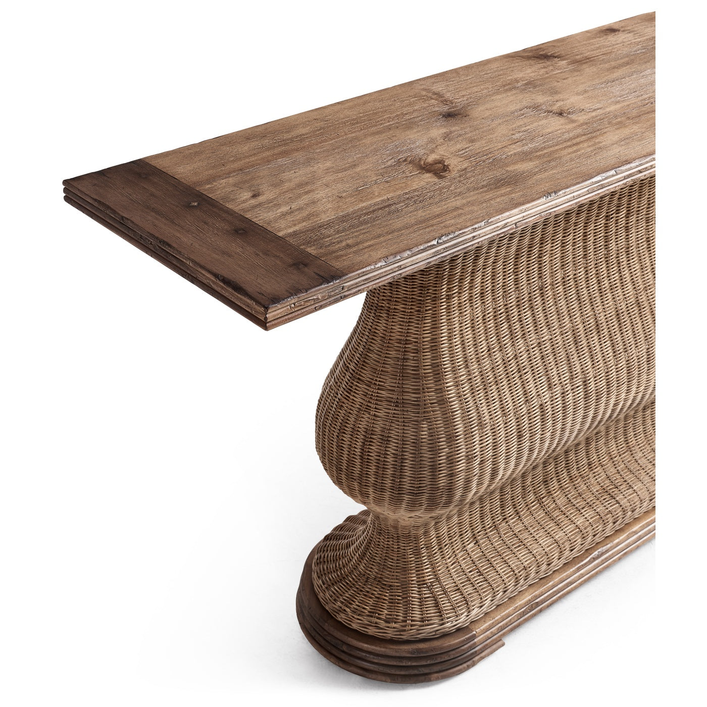 Palm Court Rattan Console Table