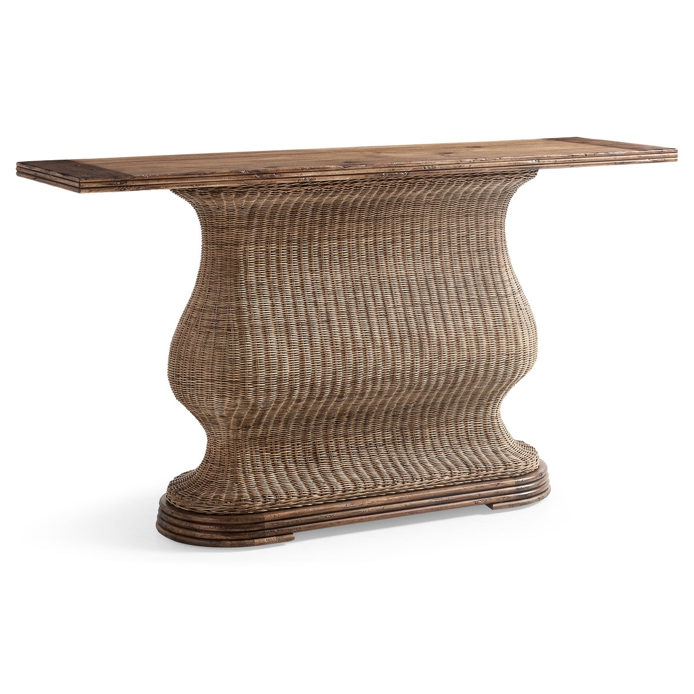 Palm Court Rattan Console Table
