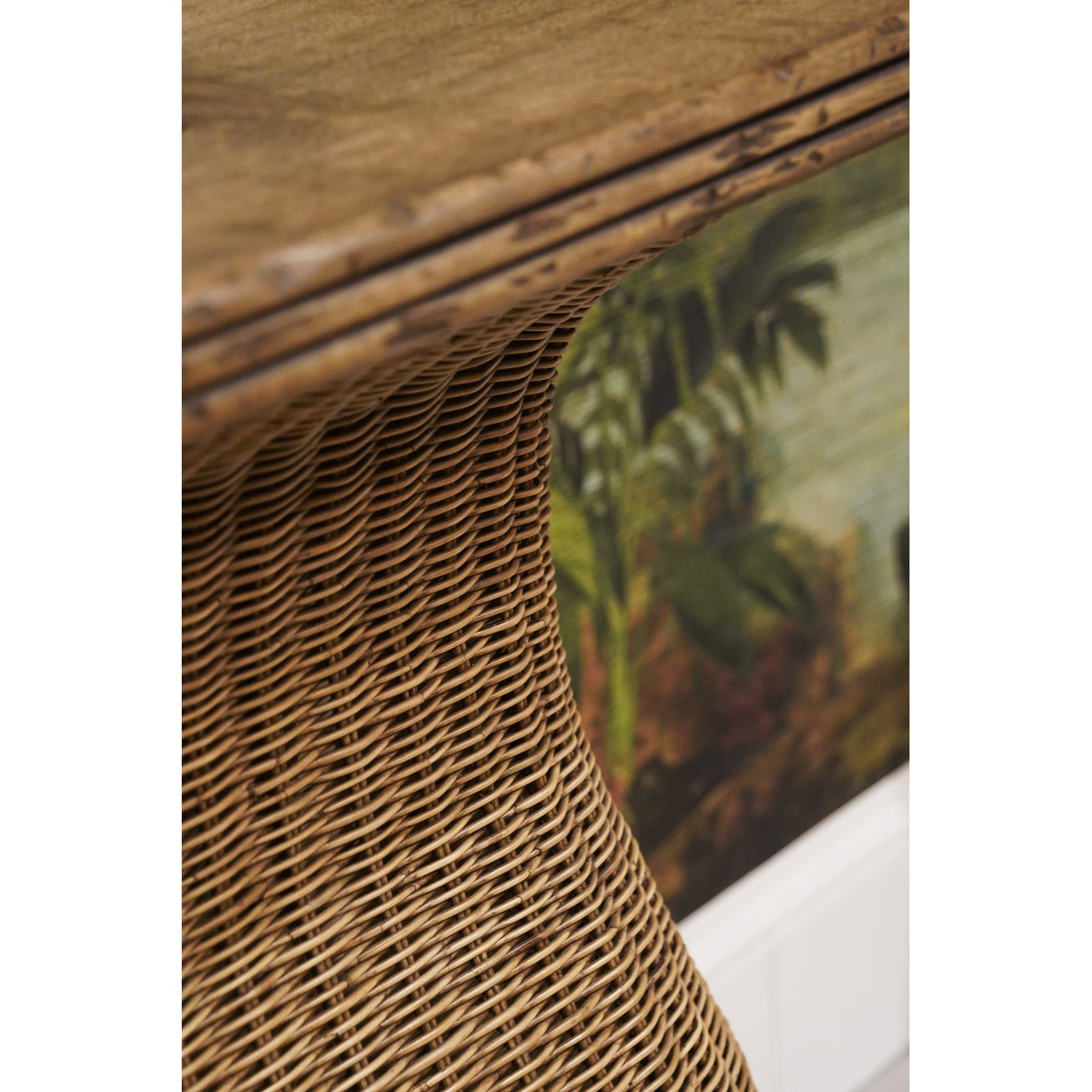 Palm Court Rattan Console Table