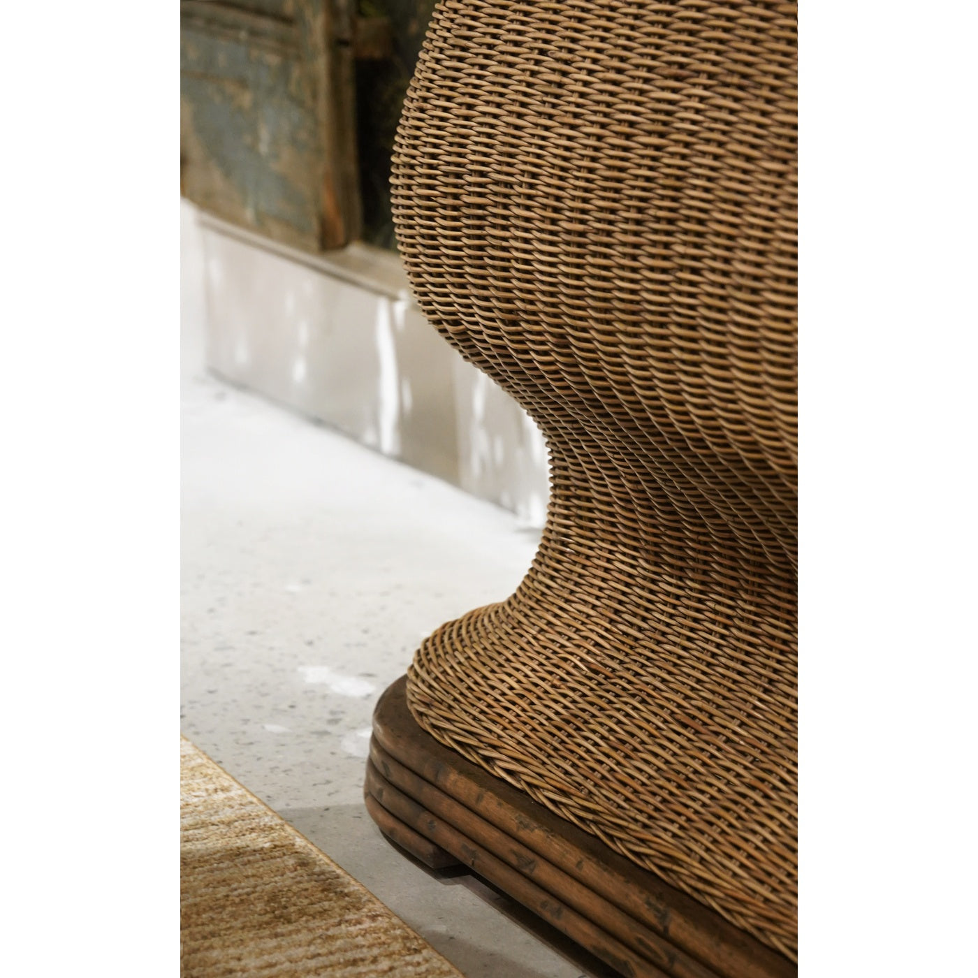 Palm Court Rattan Console Table