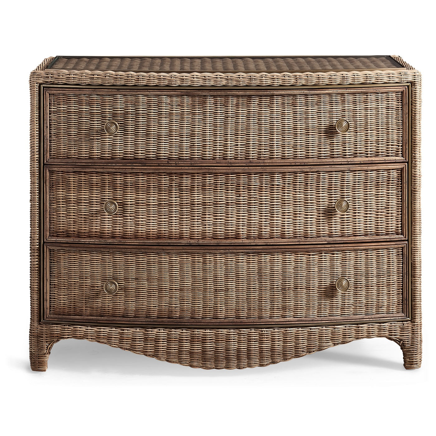 Palm Court Rattan Bow Front Chest