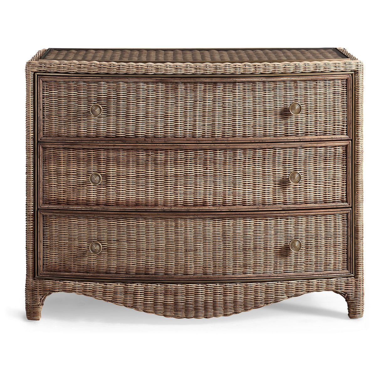 Palm Court Rattan Bow Front Chest