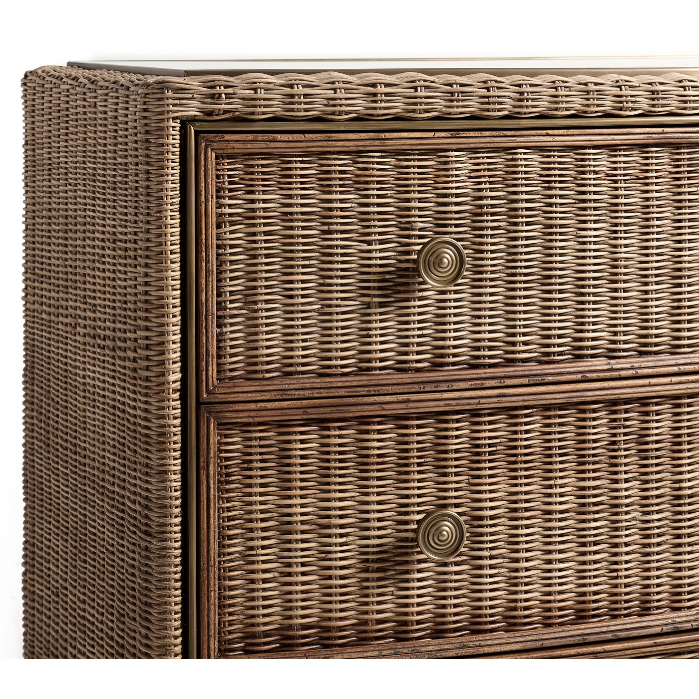Palm Court Rattan Bow Front Chest