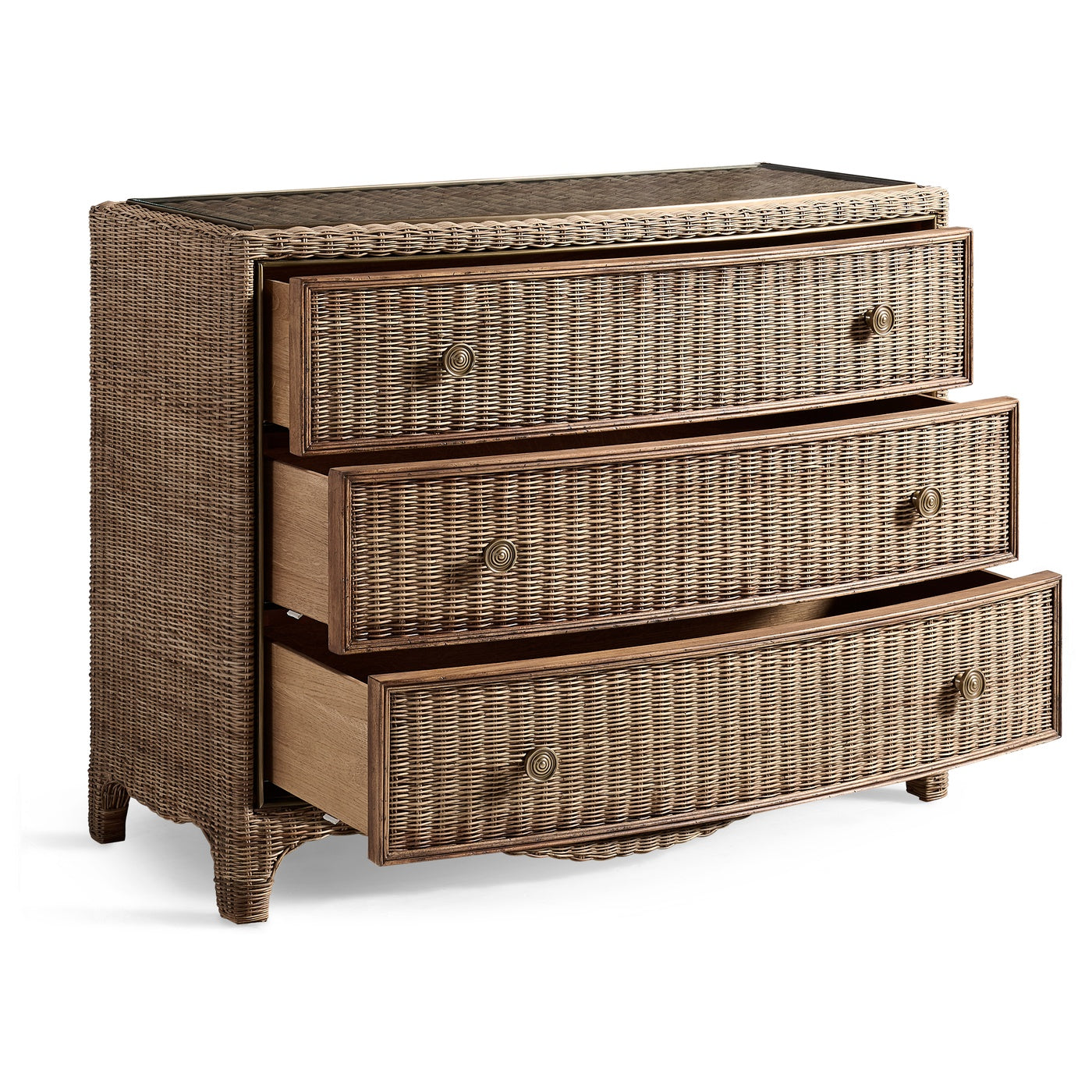 Palm Court Rattan Bow Front Chest