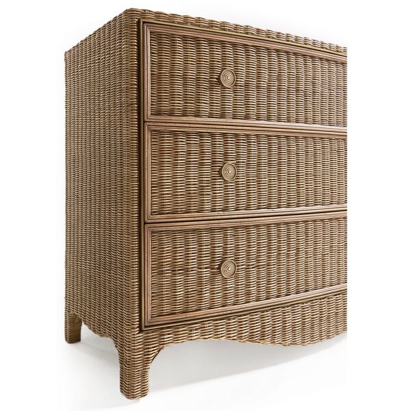 Palm Court Rattan Bow Front Chest