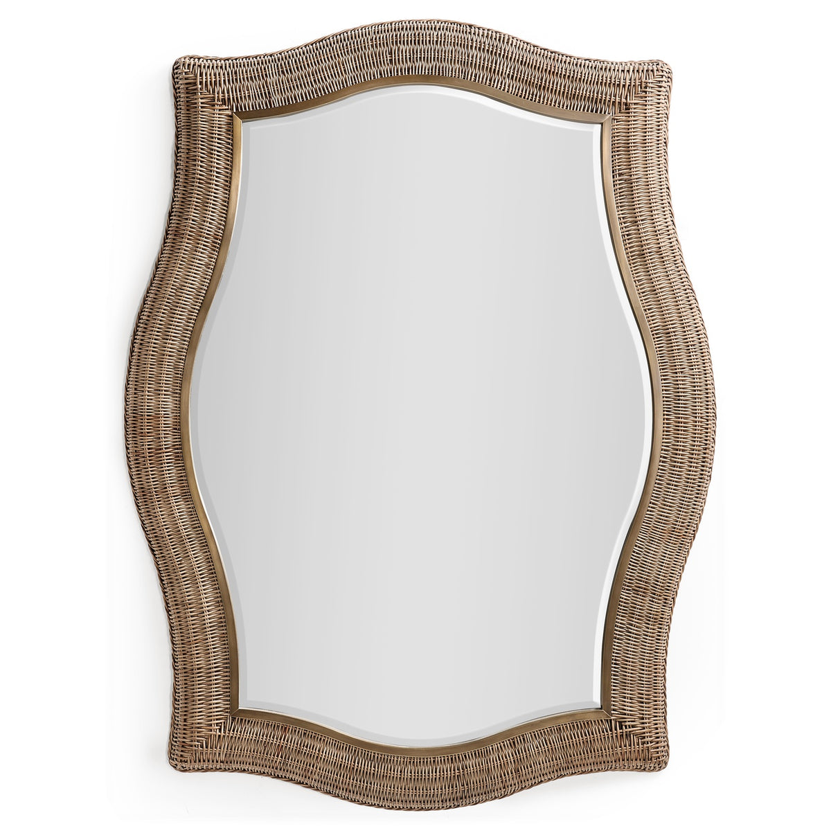 Palm Court Haven Rattan Wall Mirror