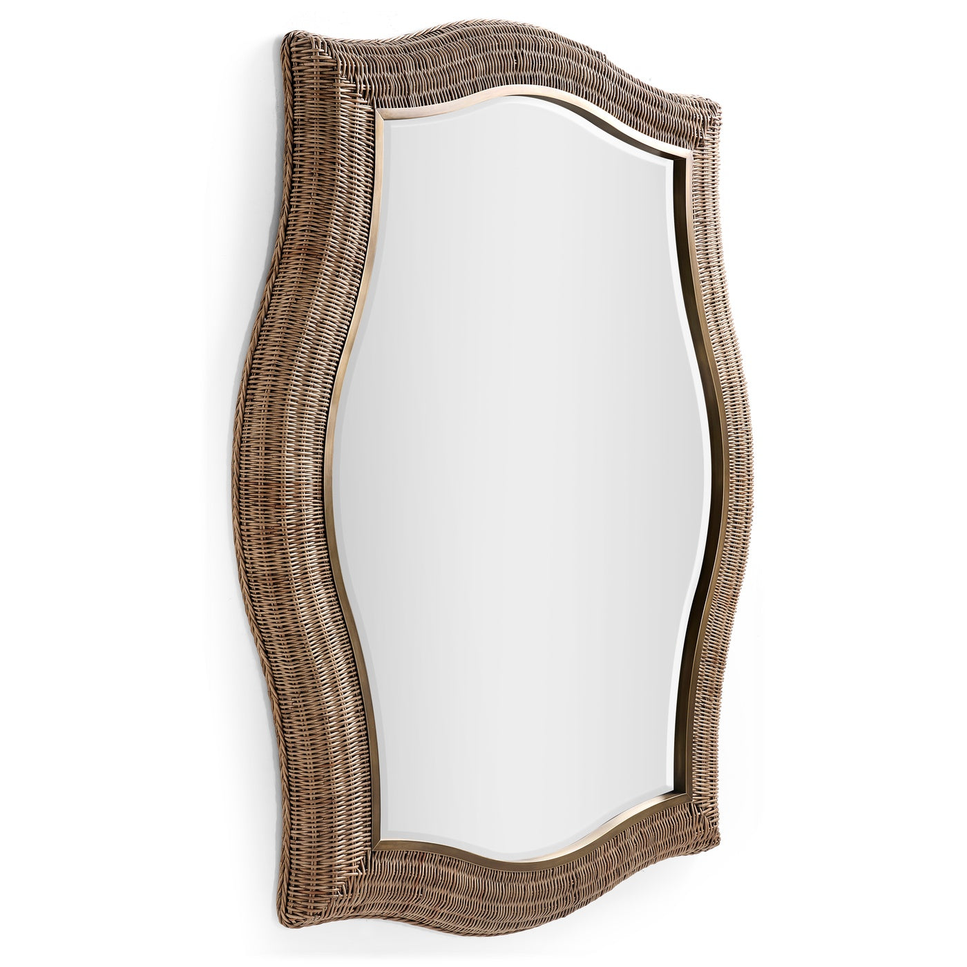 Palm Court Haven Rattan Wall Mirror