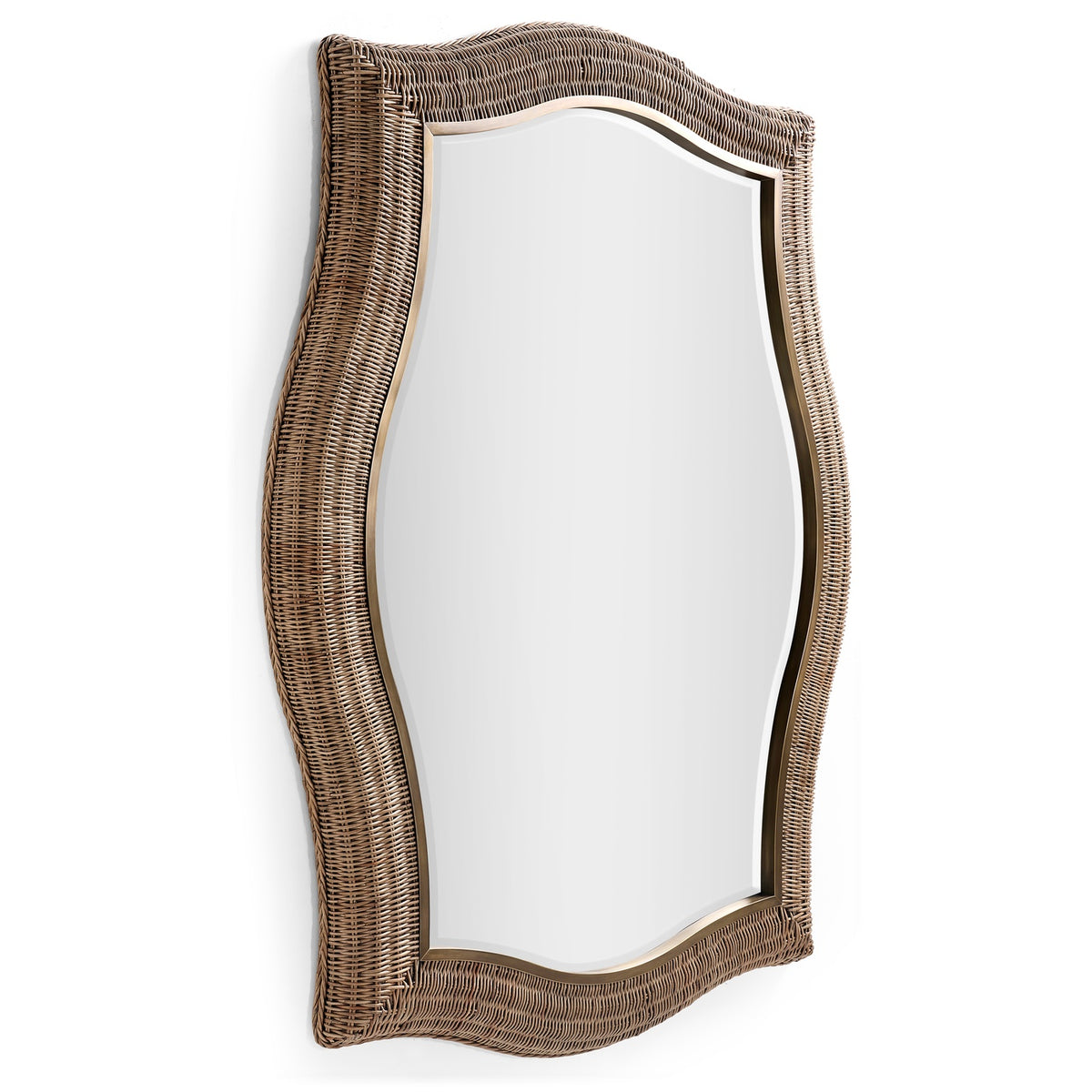 Palm Court Haven Rattan Wall Mirror