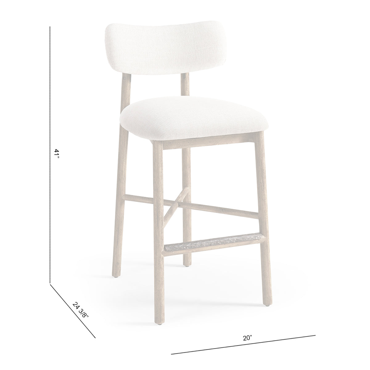 Stone Ridge Upholstered Bar Stool