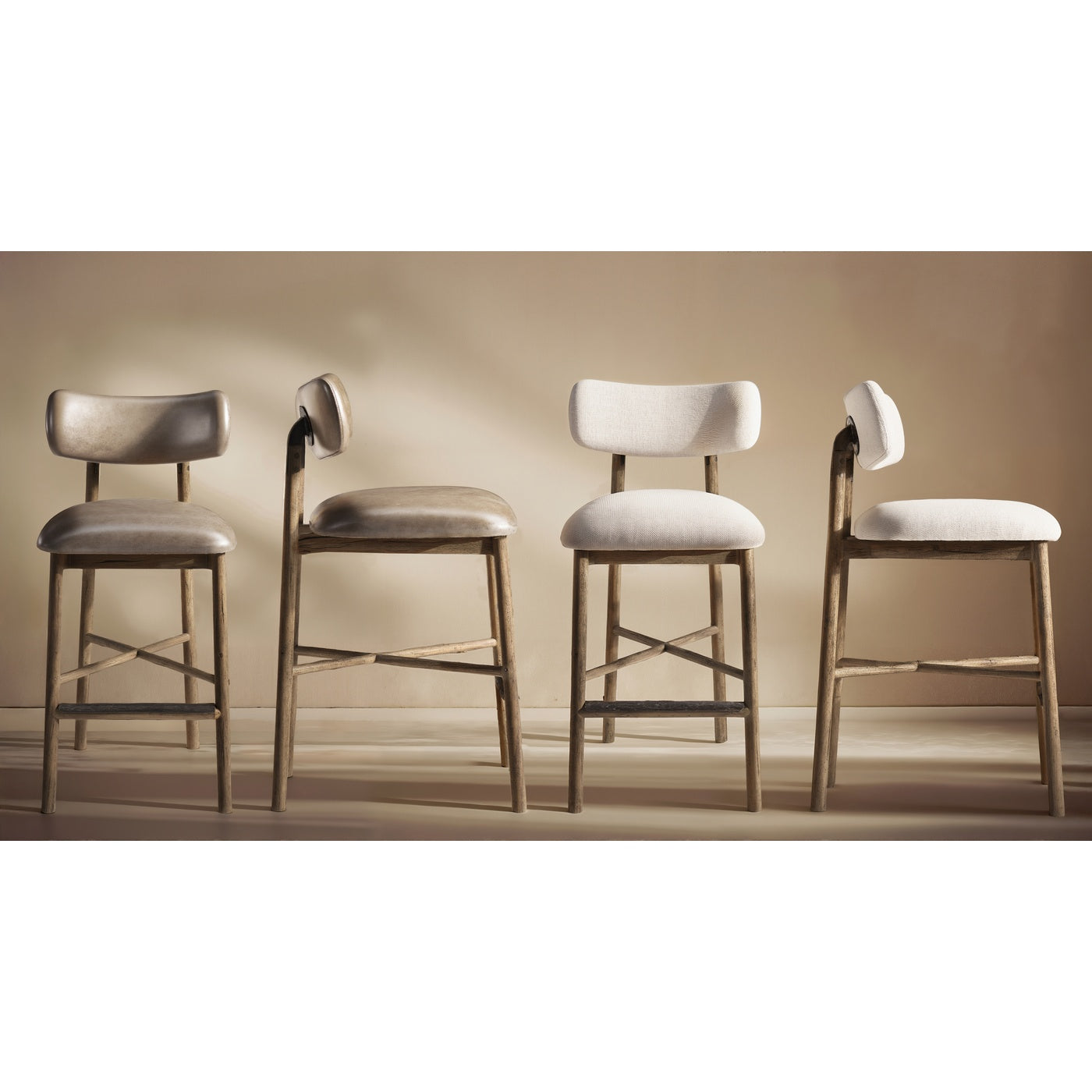 Stone Ridge Leather Bar Stool
