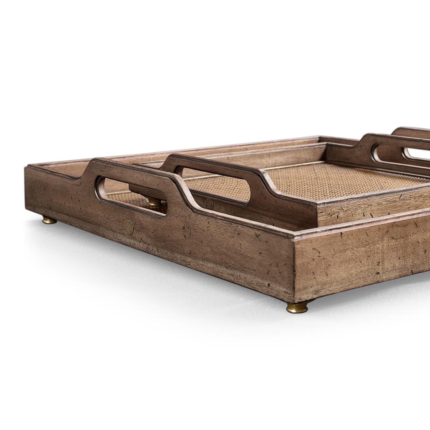 Palm Court Square Tray - Set of 2