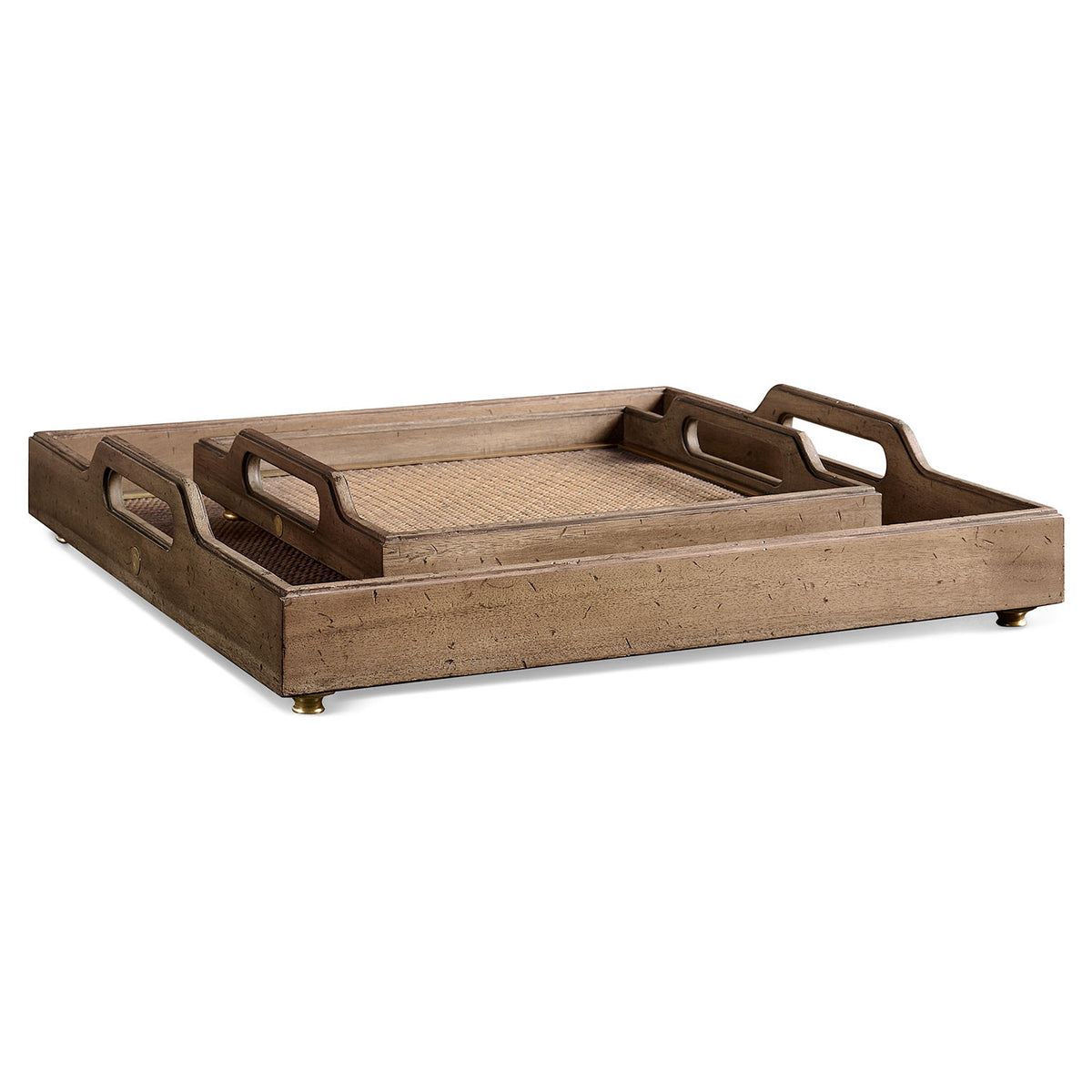Palm Court Square Tray - Set of 2