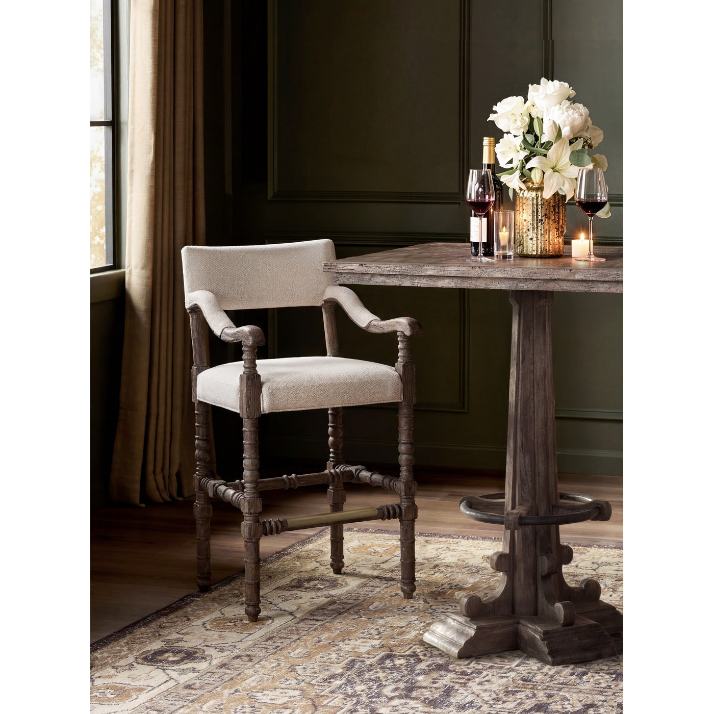 Caldera Oscura Square Bar Table