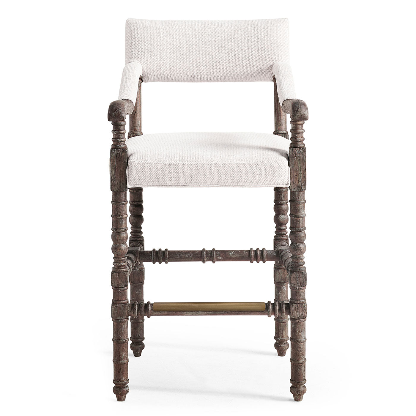 Caldera Oscura Upholstered Arm Chair Bar Stool