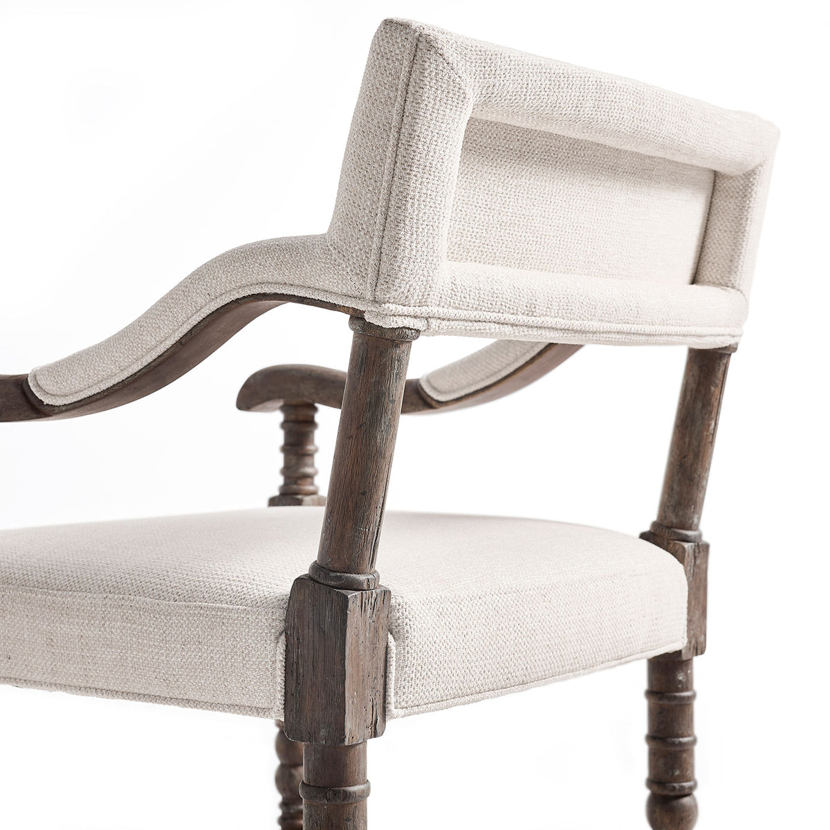 Caldera Oscura Upholstered Arm Chair Bar Stool