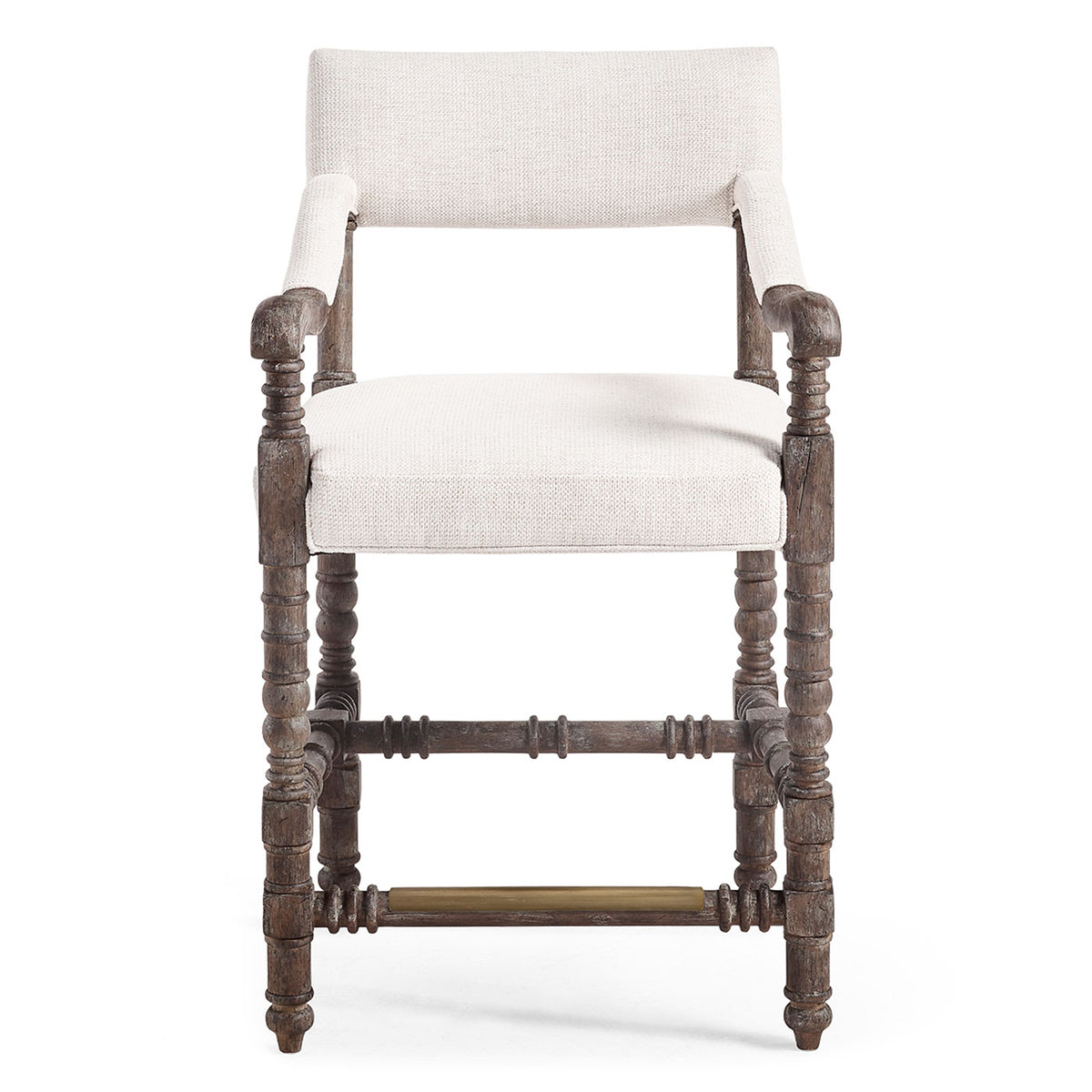 Caldera Osscura Upholstered Arm Chair Counter Stool