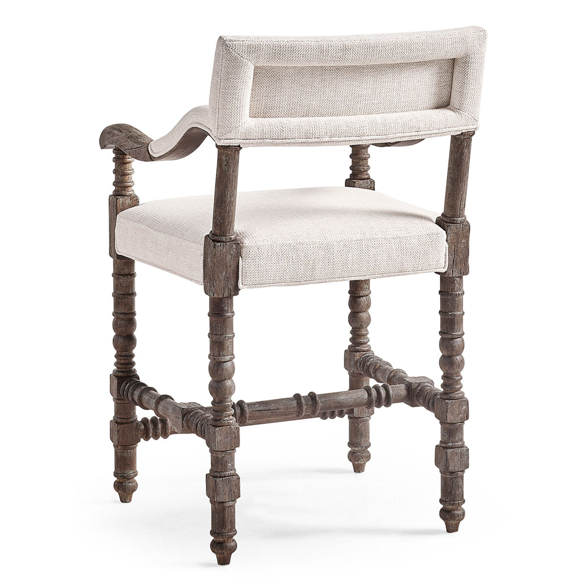 Caldera Osscura Upholstered Arm Chair Counter Stool