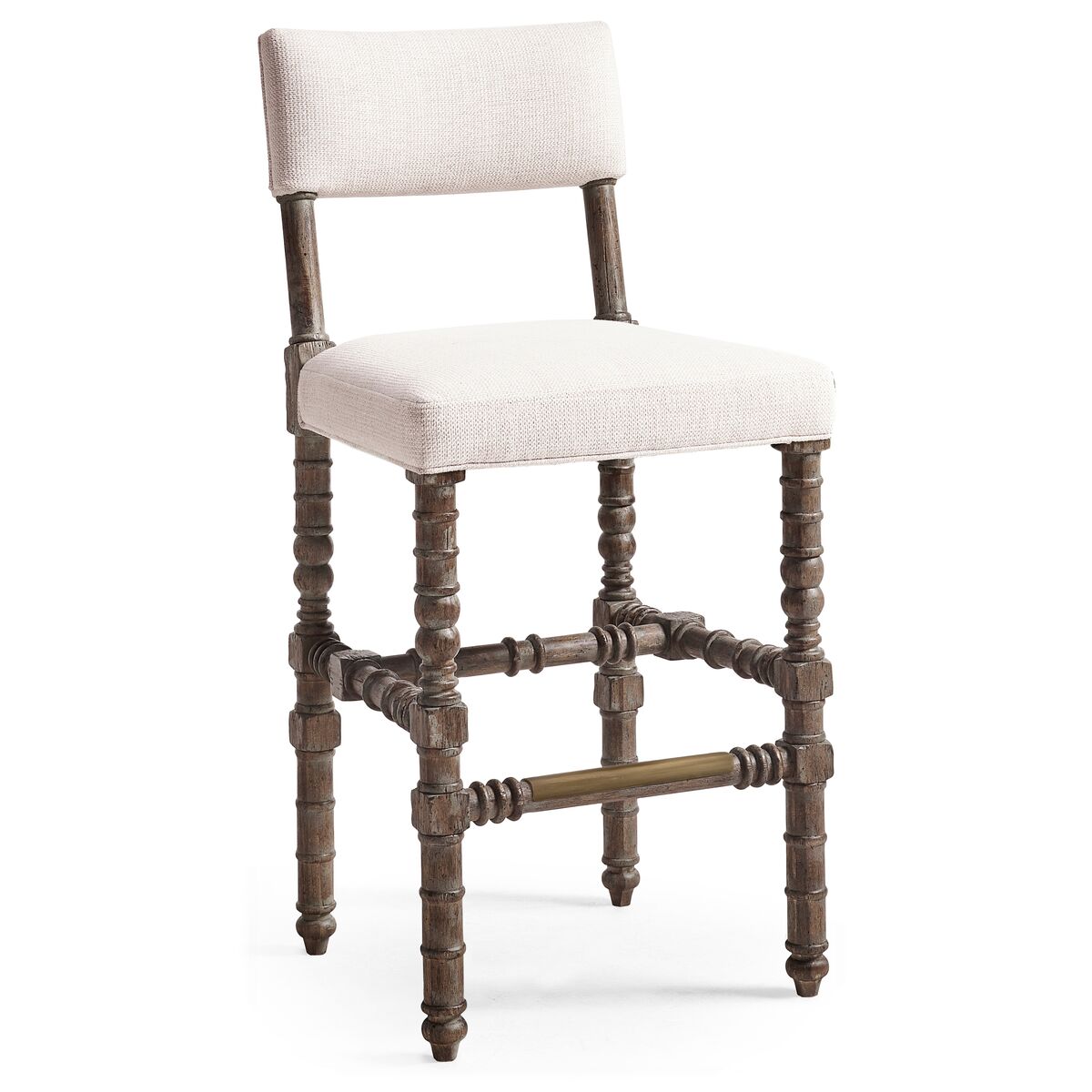 Caldera Oscura Upholstered Armless Bar Stool