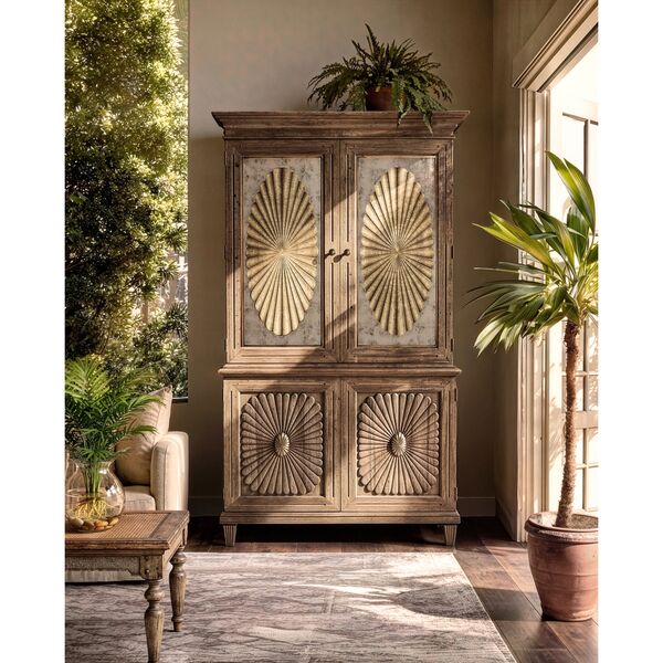 Palm Court Starburst Bar Cabinet