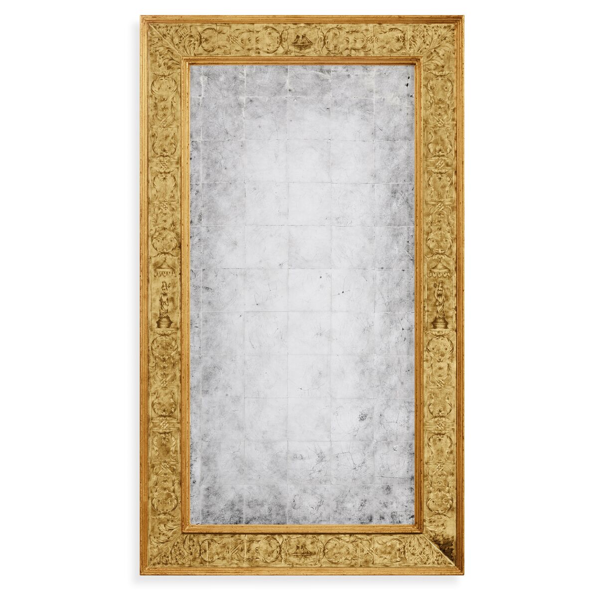 Rect Eglomise Mirror w/Renaissance(Gold) ( 492205-GIL-GEG-GES )