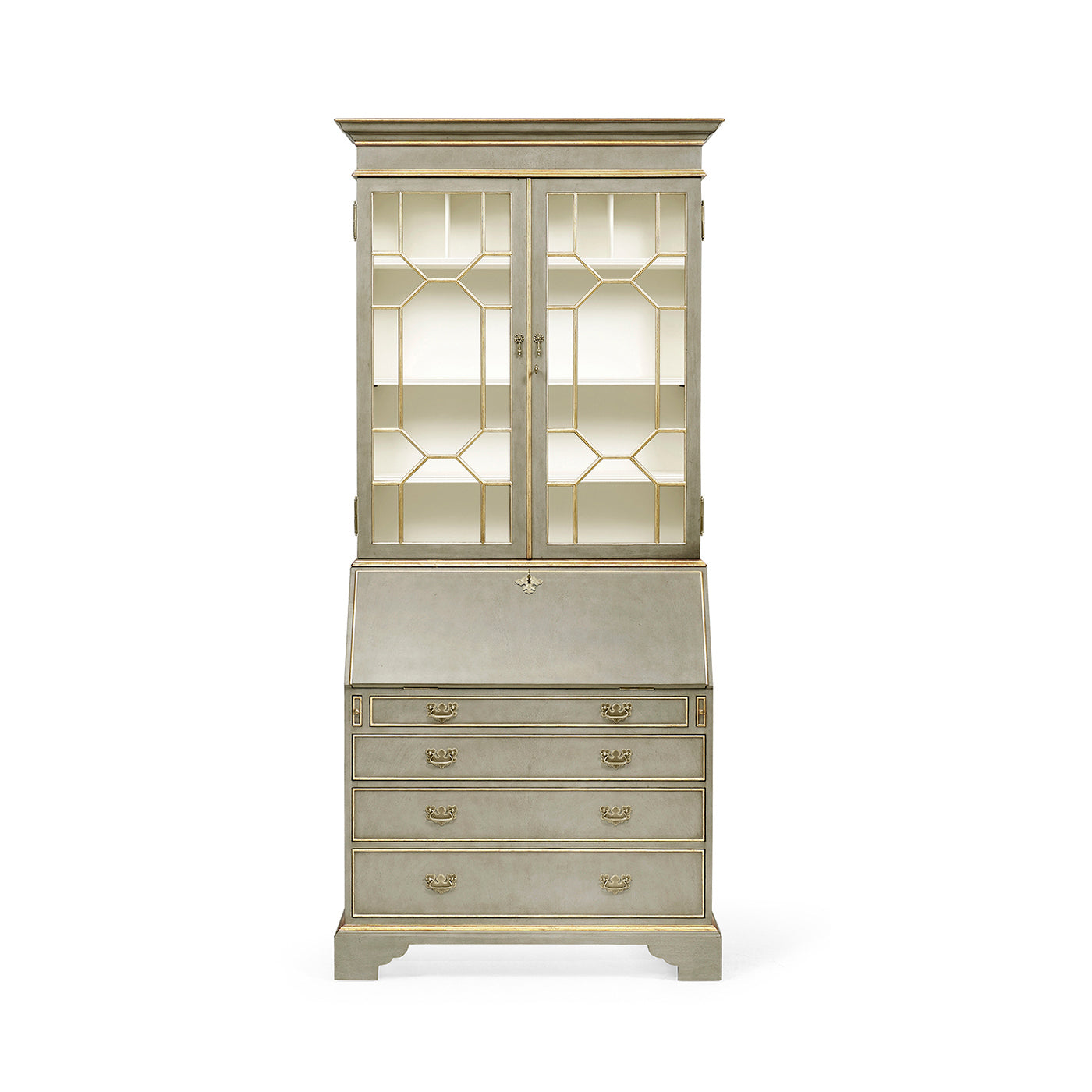 Buckingham Georgian Grey & Gilded Secretary