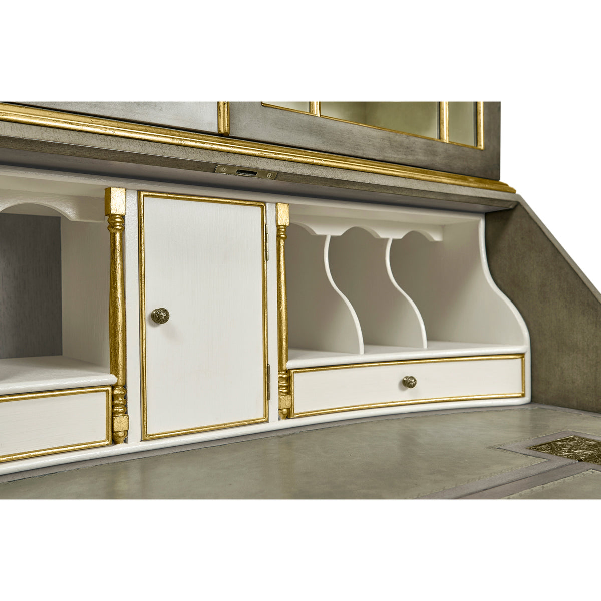 Buckingham Georgian Grey & Gilded Secretary
