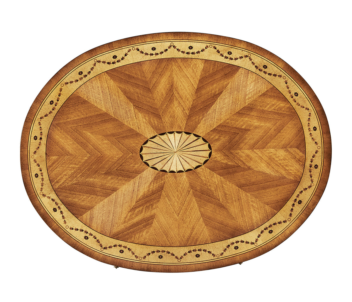 Sheraton Satinwood Oval Coffee Table