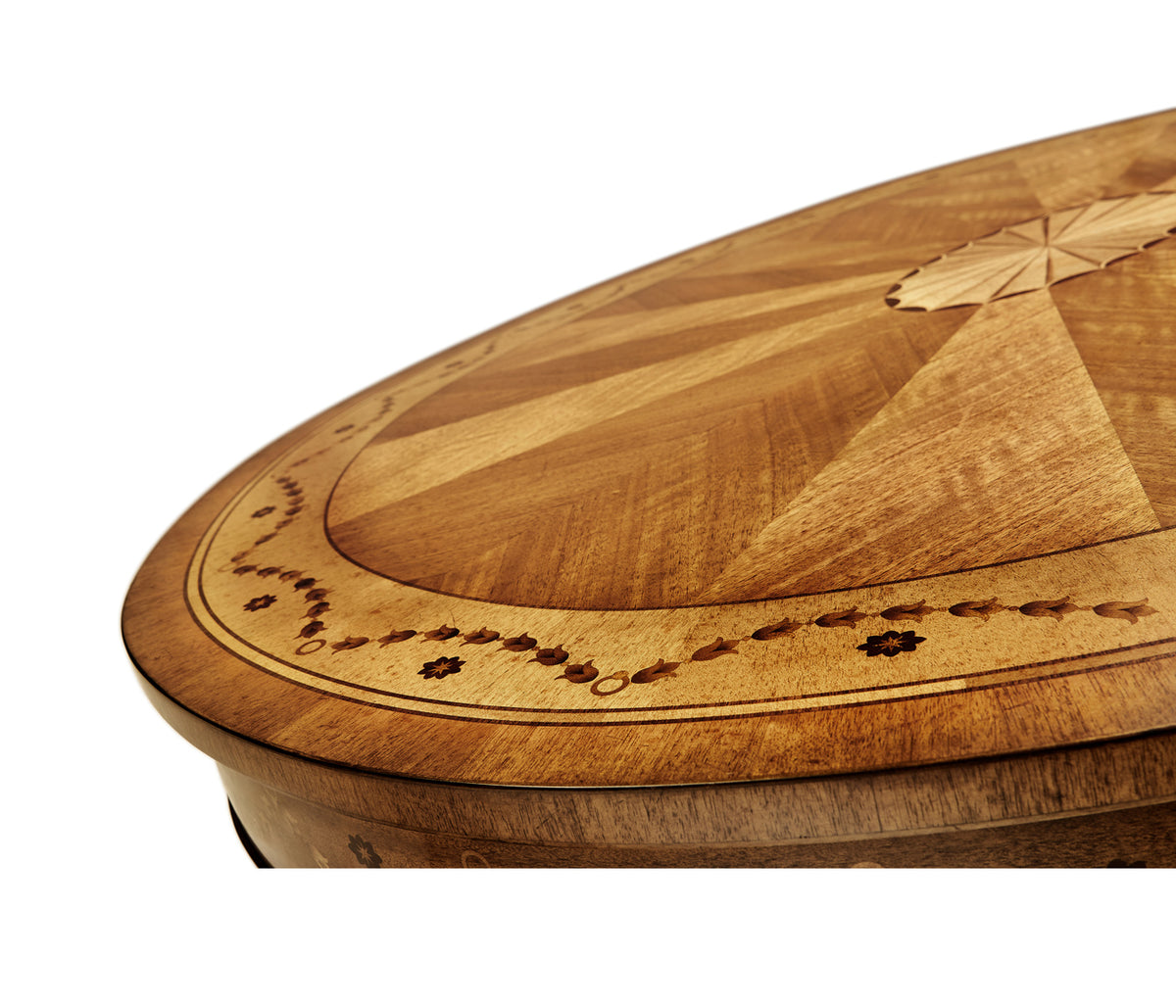Sheraton Satinwood Oval Coffee Table