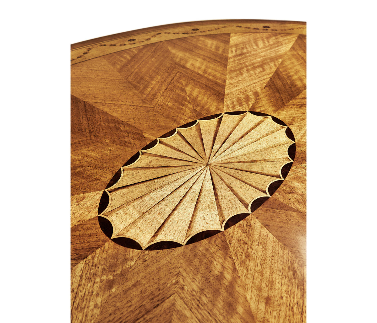 Sheraton Satinwood Oval Coffee Table