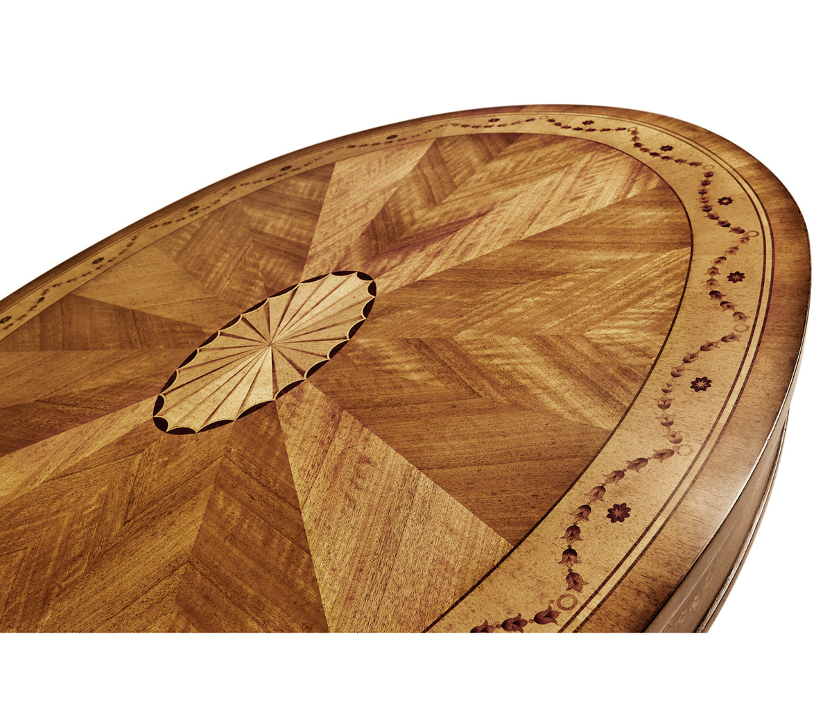 Sheraton Satinwood Oval Coffee Table