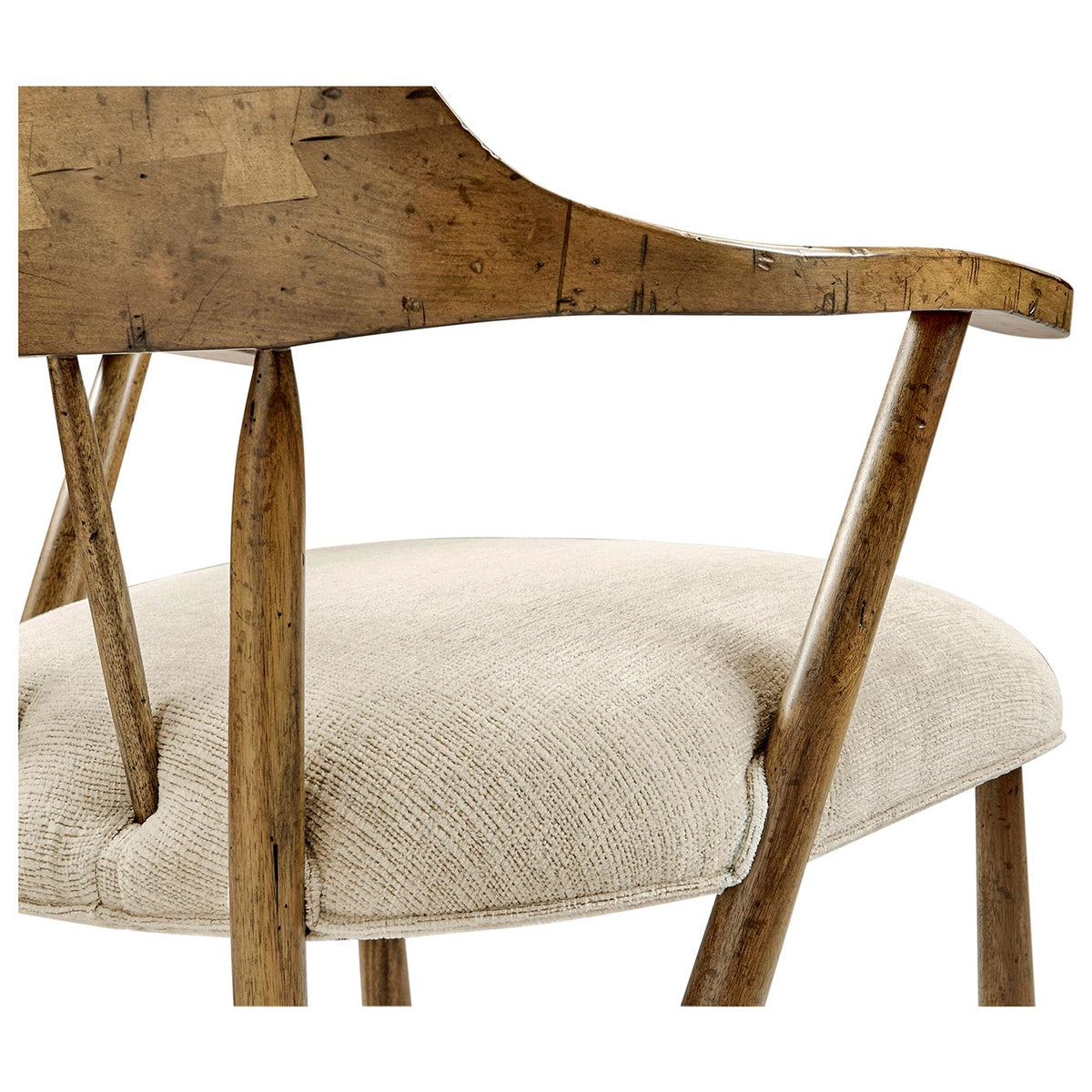 Casual Medium Driftwood Captains Chair