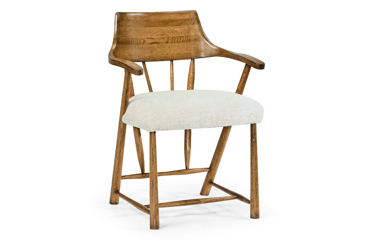 Casual Medium Driftwood Captains Chair ( 492783-DTM-F400 )