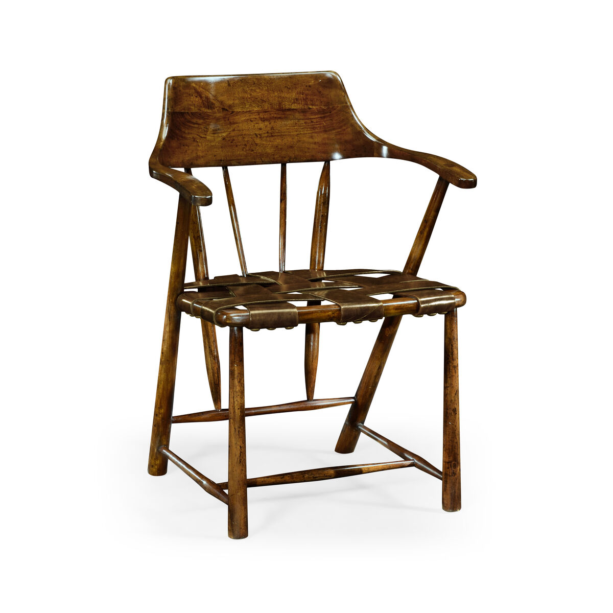 Traditional Walnut Captains Chair ( 492783-WAL-L002 )