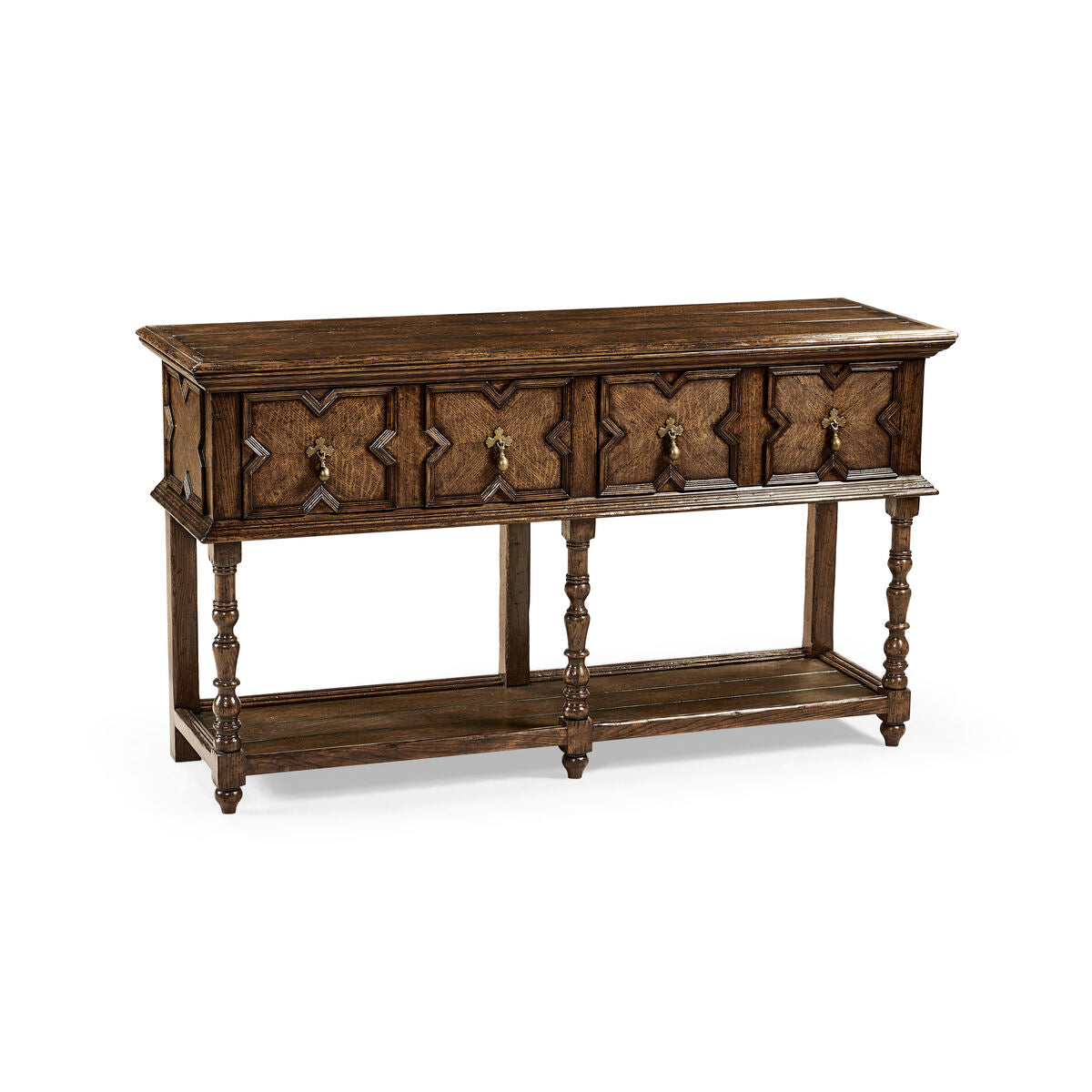 Traditional Tudor Style Dark Oak Buffet ( 492988-TDO )