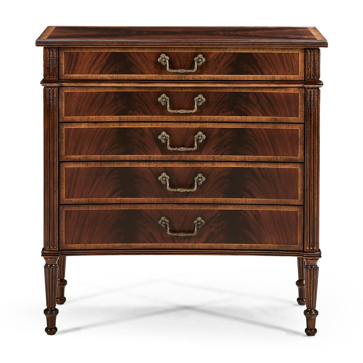 Buckingham Mahogany Chest of Drawers with Concave Profile
