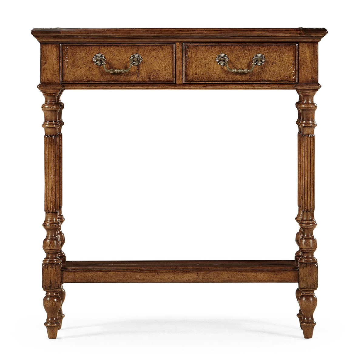Small Narrow Walnut Console Table