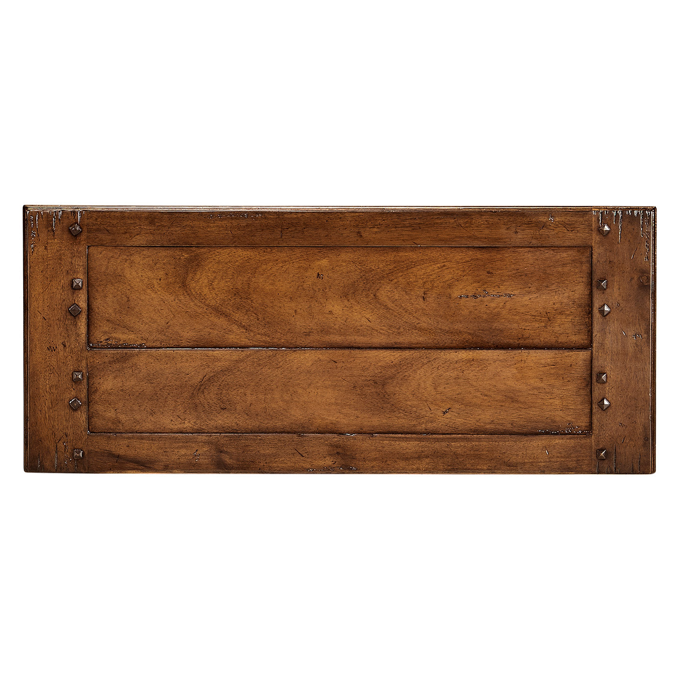 Narrow Walnut Cabinet with Cupboard
