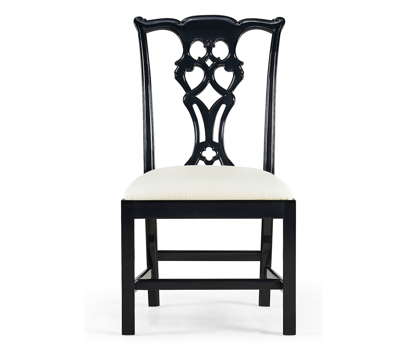 Spark Chippendale Black Side Chair