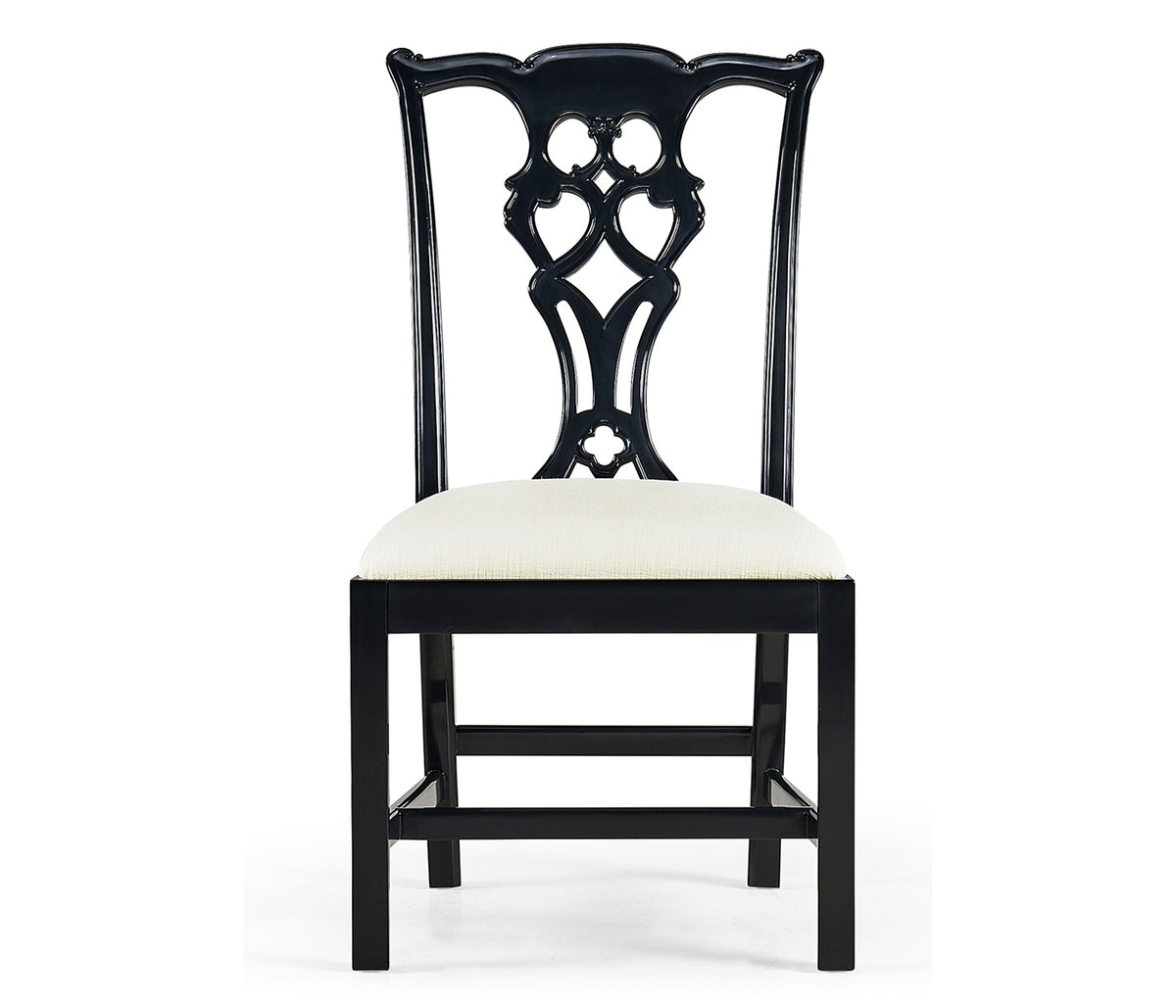 Spark Chippendale Black Side Chair