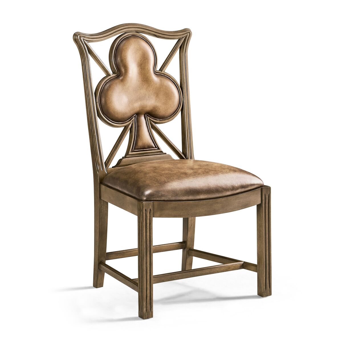 Playing Card "Club" Side Chair ( 493360-SC-MBL-L041 )