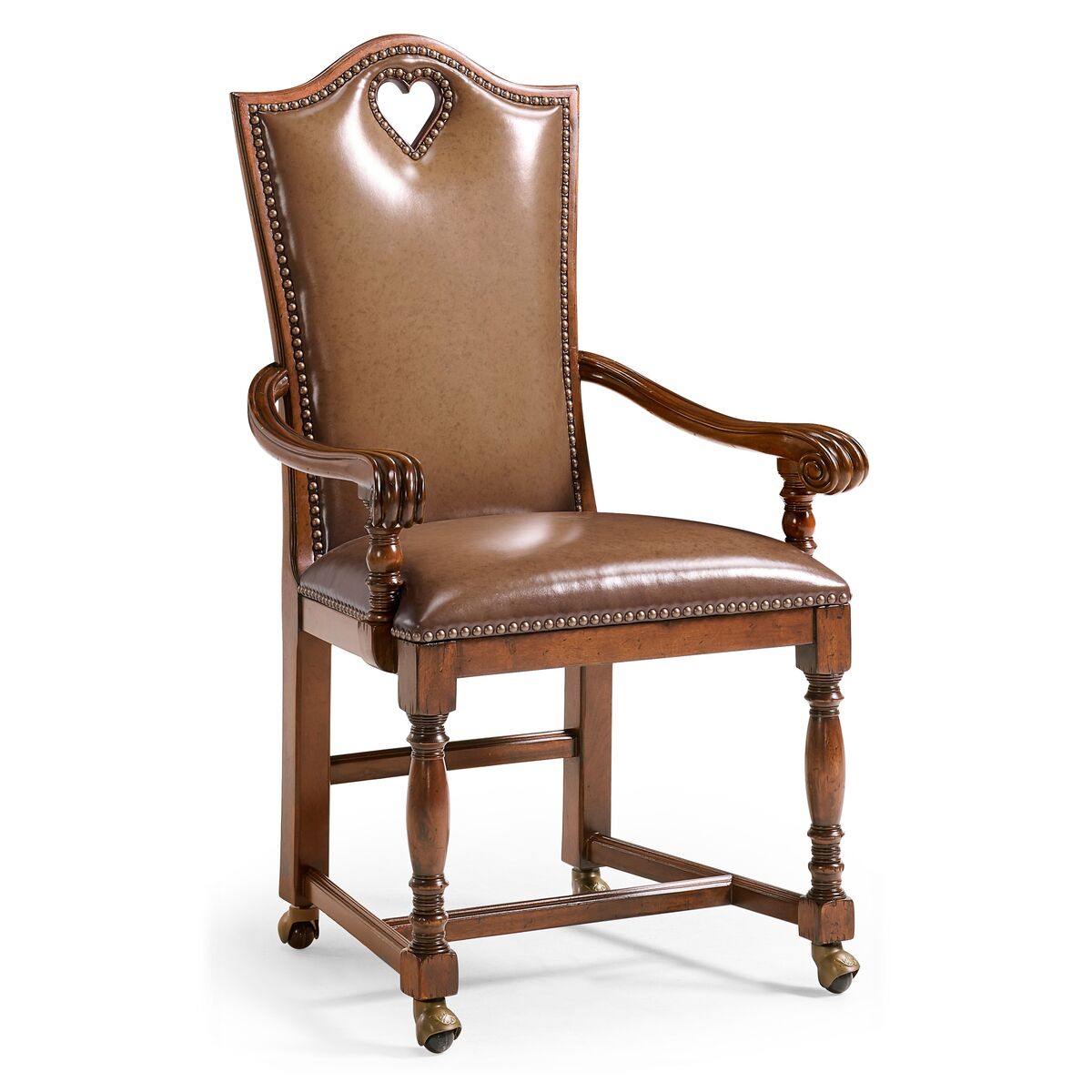 H. Back Playing Card "Heart" Arm Chair ( 493383-AC-WAL-L002 )